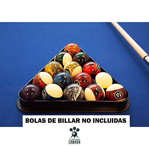 BILLARES Y DARDOS CAMARA Triángulo para Bolas de Billar Americano de plástico, tamaño Profesional para mesas de Billar (57 mm) BILLARES Y DARDOS CAMARA Triángulo para Bolas de Billar Americano de plástico, tamaño Profesional para mesas de Billar (57 mm)
