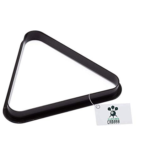 BILLARES Y DARDOS CAMARA Triángulo para Bolas de Billar Americano de plástico, tamaño Profesional para mesas de Billar (57 mm)