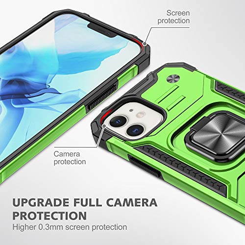 Billion Good - Carcasa para iPhone 12mini, con soporte de pie, anticaída, compatible con Apple iPhone 12mini,5,4", color verde menta Billion Good - Carcasa para iPhone 12mini, con soporte de pie, anticaída, compatible con Apple iPhone 12mini,5,4", color verde menta