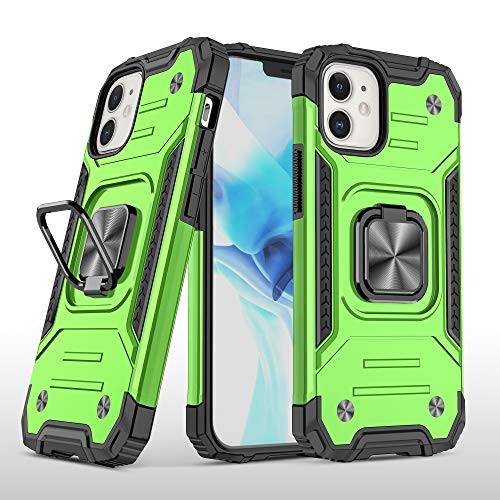 Billion Good - Carcasa para iPhone 12mini, con soporte de pie, anticaída, compatible con Apple iPhone 12mini,5,4", color verde menta Billion Good - Carcasa para iPhone 12mini, con soporte de pie, anticaída, compatible con Apple iPhone 12mini,5,4", color verde menta