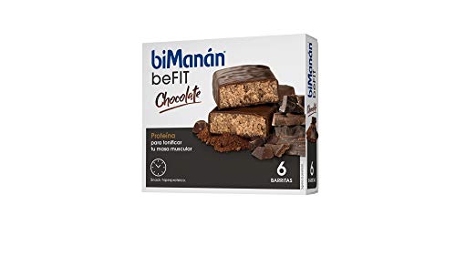 BIMANAN - beFIT - Proteína para tonificar, Barritas Chocolate, 6 uds 162 gr