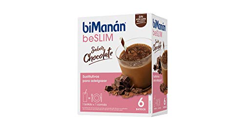 biManán - beSLIM - Sustitutivos para Adelgazar - Batido Chocolate - 6uds 300 gr