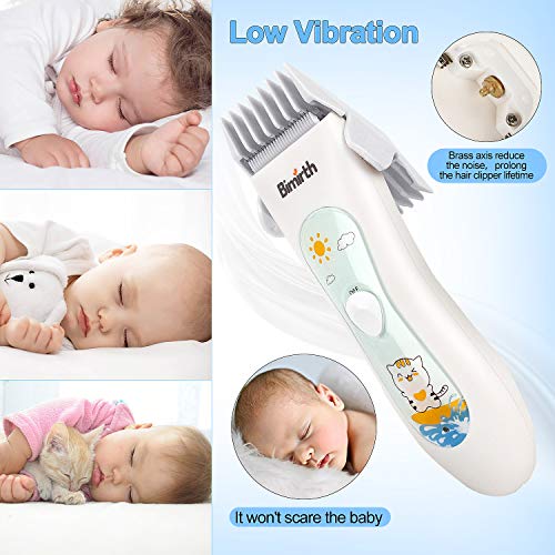 Bimirth Maquina Cortar Pelo para Bebe, Cortapelos Silencioso para Niños, en Bolsa para Fácil Almacenamiento, Recargable por USB, Resistente al Agua, 3 Peines Guía, con Safe Ceramic Blade (With Bag) Bimirth Maquina Cortar Pelo para Bebe, Cortapelos Silencioso para Niños, en Bolsa para Fácil Almacenamiento, Recargable por USB, Resistente al Agua, 3 Peines Guía, con Safe Ceramic Blade (With Bag)