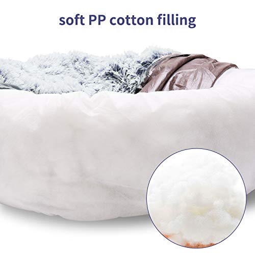 BingoPaw Cama para Perros, 70 x 70cm Cojín de Felpa Suave y Cálido para Mascotas, Colchoneta Gato Desmontable y Lavable, con Forro Impermeable y Base Antideslizante BingoPaw Cama para Perros, 70 x 70cm Cojín de Felpa Suave y Cálido para Mascotas, Colchoneta Gato Desmontable y Lavable, con Forro Impermeable y Base Antideslizante