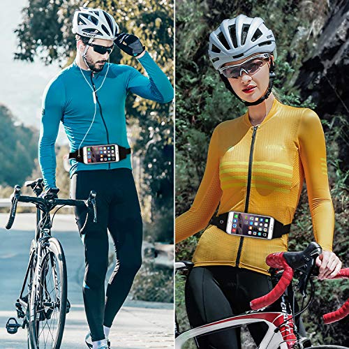 Bioasis Riñonera, Riñonera Deportiva con Bandas contra el Sudor, Riñonera Cinturón Running Impermeable con Ventana Transparente para Correr Caminar Fitness Viaje o al Aire Libre Bioasis Riñonera, Riñonera Deportiva con Bandas contra el Sudor, Riñonera Cinturón Running Impermeable con Ventana Transparente para Correr Caminar Fitness Viaje o al Aire Libre