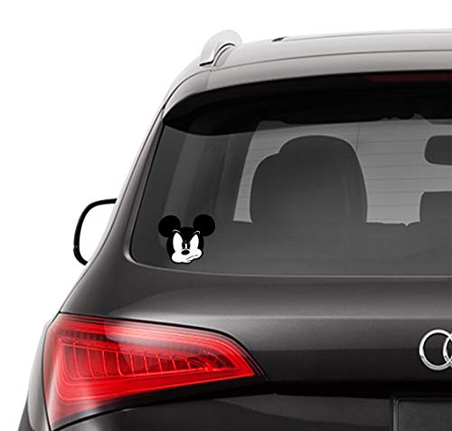 Biomar Labs® 1 x Pegatina Vinilo Autoadhesivo Divertido Mickey Mouse Etiqueta Dibujos Animados Sticker Coche Car Moto Ventana Puerta Casco Scooter Bici Motocicleta Tuning B 245