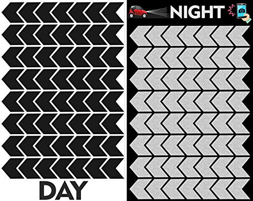 Biomar Labs® 56pcs Negro Kit de Pegatina Cinta de Advertencia Flecha de Seguridad Reflectiva Reflectante Vinilo Adhesivo Coches Cascos Motos Ciclomotores Bicicletas Ordenador Portátil D 50 Biomar Labs® 56pcs Negro Kit de Pegatina Cinta de Advertencia Flecha de Seguridad Reflectiva Reflectante Vinilo Adhesivo Coches Cascos Motos Ciclomotores Bicicletas Ordenador Portátil D 50