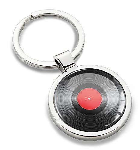 Biomar Labs® Llavero de Metal 3D con DJ Discos de Vinilo Record Party KK 183 Biomar Labs® Llavero de Metal 3D con DJ Discos de Vinilo Record Party KK 183