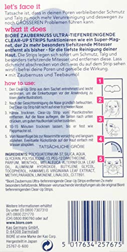 Bioré - Tiras limpiadoras para la nariz (limpieza en profundidad, con Hazel, elimina espinillas, 2 paquetes de 6 unidades)