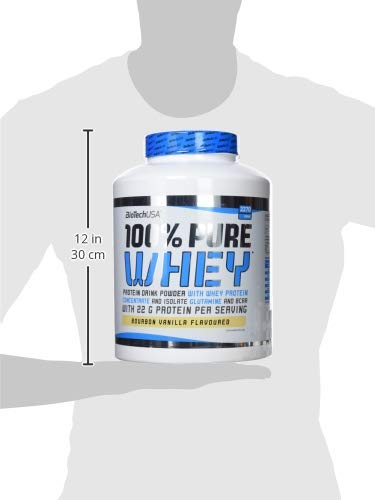 BioTech 100% Pure Whey Proteínas de Suero de Leche, Sabor Bourbon Vainilla - 2270 gr