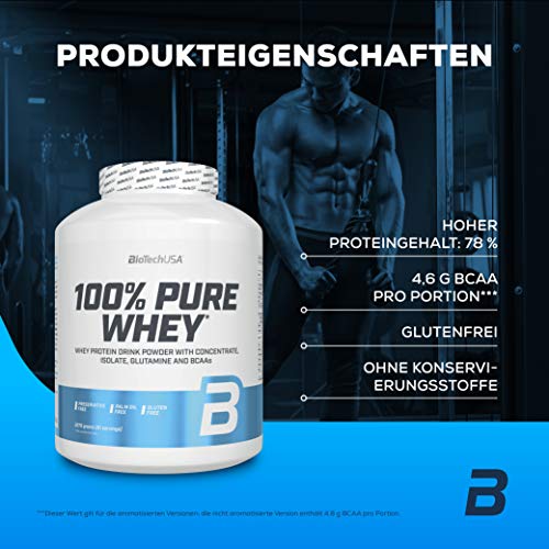 BioTech 100% Pure Whey Proteínas de Suero de Leche, Sabor Coco y Chocolate - 2270 gr