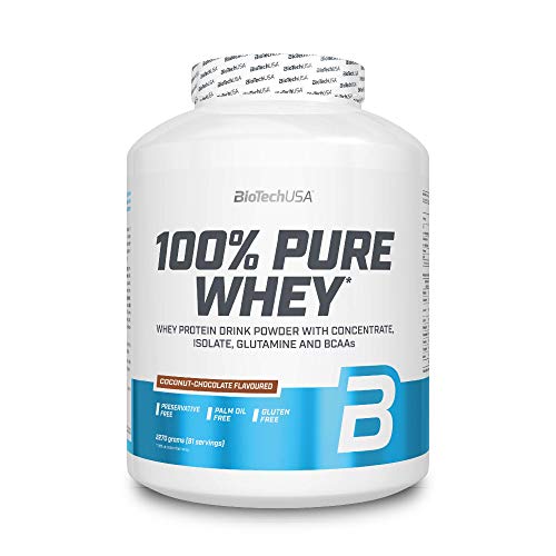 BioTech 100% Pure Whey Proteínas de Suero de Leche, Sabor Coco y Chocolate - 2270 gr BioTech 100% Pure Whey Proteínas de Suero de Leche, Sabor Coco y Chocolate - 2270 gr