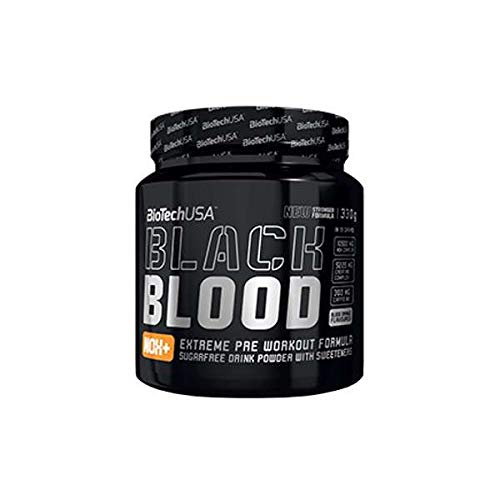 BioTech Black Blood NOX+ Aminoácidos Creatina, Sabor Naranja Sanguina - 330 gr