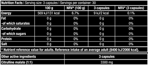 Biotech Citrulline Malate Óxidos Nítricos y Energéticos - 90 Cápsulas