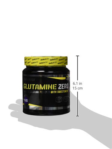 BioTech Glutamin Zero L-glutamina, Sabor Uva Azul - 300 gr