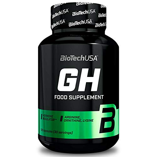 BIOTECH USA Food Supplement 120 Caps. | Arginina | Ornitina | Lisina | Crecimiento muscular y bombeo muscular de Hormone Support