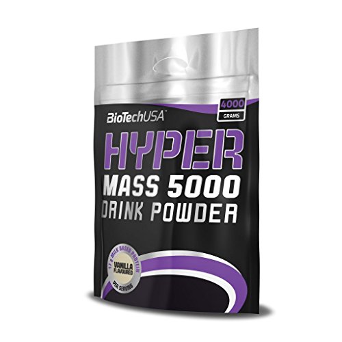 Biotech USA Hyper Mass 5000 Ganador de Peso y Carbohidratos Sabor Chocolate - 4000 gr