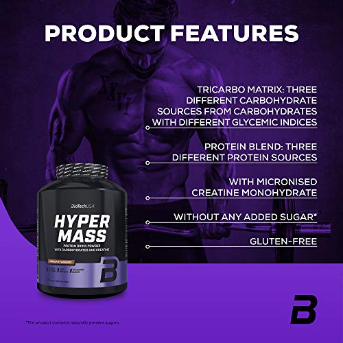 Biotech USA Hyper Mass 5000 Ganador de Peso y Carbohidratos Sabor Vainilla - 2270 gr Biotech USA Hyper Mass 5000 Ganador de Peso y Carbohidratos Sabor Vainilla - 2270 gr