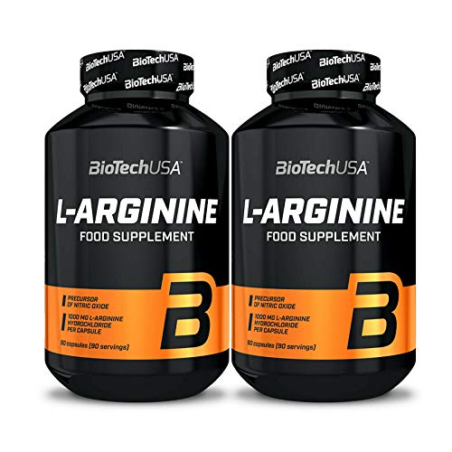 BIOTECH USA L-ARGININE 180 Cápsulas | 1,650 mg por porción | Bombas musculares y crecimiento muscular | Complemento alimenticio | NO Booster BIOTECH USA L-ARGININE 180 Cápsulas | 1,650 mg por porción | Bombas musculares y crecimiento muscular | Complemento alimenticio | NO Booster