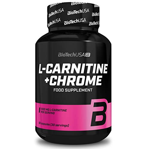 BioTech USA L-Carnitina + Cromo Paquete de 1 x 60 Cápsulas – Aminoácidos y Minerales – Adelgazamiento y Reducción de Peso BioTech USA L-Carnitina + Cromo Paquete de 1 x 60 Cápsulas – Aminoácidos y Minerales – Adelgazamiento y Reducción de Peso