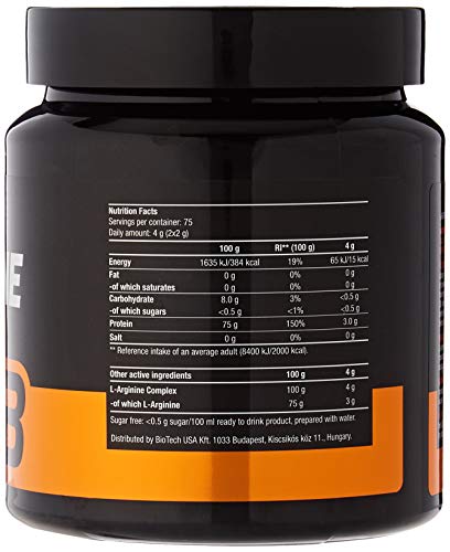 Biotech USA L y Arginine Nitrox y Energizante - 300 gr