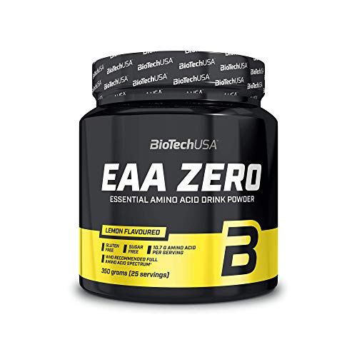 BioTechUSA EAA Zero Suplemento dietético con sabor, bebida en polvo con aminoácidos esenciales, L-glutamina y edulcorantes, 350 g, Limón BioTechUSA EAA Zero Suplemento dietético con sabor, bebida en polvo con aminoácidos esenciales, L-glutamina y edulcorantes, 350 g, Limón