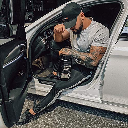 BioTechUSA Iso Whey Zero Black Bebida en polvo aromatizada, aislado de proteína de suero, añadido creatina, aminoácidos, vitamina B3, con el 90% de contenido de proteína, 2.27 kg, Fresa BioTechUSA Iso Whey Zero Black Bebida en polvo aromatizada, aislado de proteína de suero, añadido creatina, aminoácidos, vitamina B3, con el 90% de contenido de proteína, 2.27 kg, Fresa