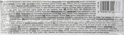 BioTechUSA Zero Bar Barrita de proteínas con alto contenido proteico, sin azúcar añadido o aspartamo, libre de lactosa y gluten, con edulcorantes, 20 * 50 g, Chocolate-Avellana
