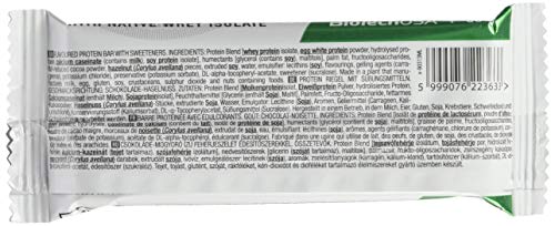BioTechUSA Zero Bar Barrita de proteínas con alto contenido proteico, sin azúcar añadido o aspartamo, libre de lactosa y gluten, con edulcorantes, 20 * 50 g, Chocolate-Avellana