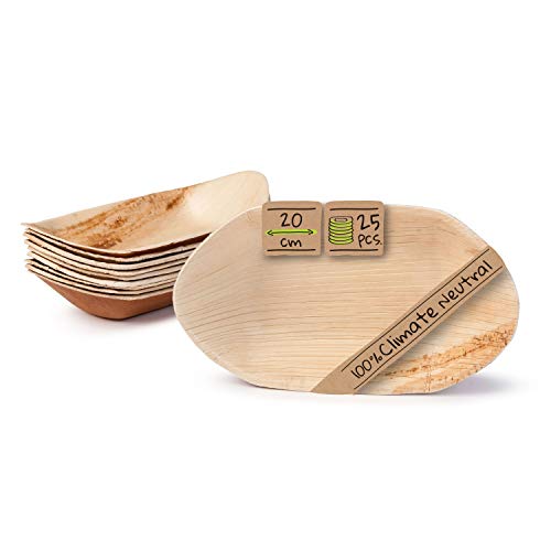 BIOZOYG Palmware - Cuenco Hoja de Palma para Aperitivos I vajilla desechable Biodegradable y compostable I Cuencos para Servir Salsa Aperitivos y mas I 25 Piezas Cuenco Fiesta Tipo Barco 20 cm BIOZOYG Palmware - Cuenco Hoja de Palma para Aperitivos I vajilla desechable Biodegradable y compostable I Cuencos para Servir Salsa Aperitivos y mas I 25 Piezas Cuenco Fiesta Tipo Barco 20 cm