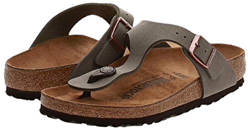 Birkenstock Gizeh, Zapatillas de estar por casa con talón abierto Unisex adulto, Gris (Stone), 37 EU