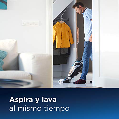 Bissell CrossWave Pet Pro Aspirador y Limpiador Multifuncional para Suelos Duros y alfombras, 560 W, 1.44 litros, 76 Decibelios, plástico, Titanium y Bosonova Azul Bissell CrossWave Pet Pro Aspirador y Limpiador Multifuncional para Suelos Duros y alfombras, 560 W, 1.44 litros, 76 Decibelios, plástico, Titanium y Bosonova Azul