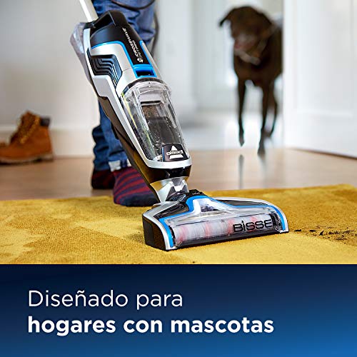 Bissell CrossWave Pet Pro Aspirador y Limpiador Multifuncional para Suelos Duros y alfombras, 560 W, 1.44 litros, 76 Decibelios, plástico, Titanium y Bosonova Azul Bissell CrossWave Pet Pro Aspirador y Limpiador Multifuncional para Suelos Duros y alfombras, 560 W, 1.44 litros, 76 Decibelios, plástico, Titanium y Bosonova Azul