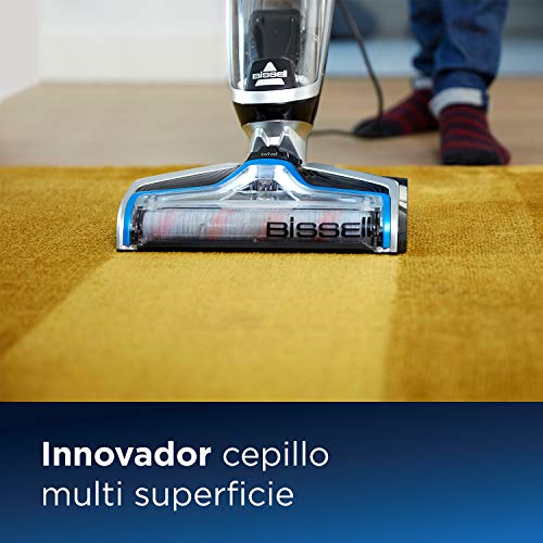 Bissell CrossWave Pet Pro Aspirador y Limpiador Multifuncional para Suelos Duros y alfombras, 560 W, 1.44 litros, 76 Decibelios, plástico, Titanium y Bosonova Azul Bissell CrossWave Pet Pro Aspirador y Limpiador Multifuncional para Suelos Duros y alfombras, 560 W, 1.44 litros, 76 Decibelios, plástico, Titanium y Bosonova Azul