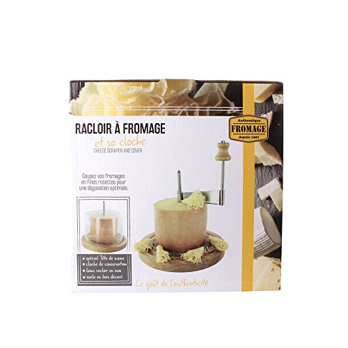 Bistrot CMKD3160 Quesera C/Tapa Tete DE MOINE, Madera, Beige, 18.3 x 18.3 x 24.7 cm Bistrot CMKD3160 Quesera C/Tapa Tete DE MOINE, Madera, Beige, 18.3 x 18.3 x 24.7 cm