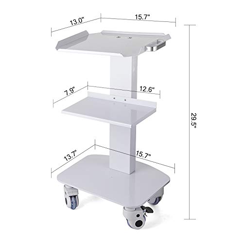Bisujerro Carrito Medico de Acero 3 Capas Carro para Laboratorio Carros de Equipos de Laboratorio de Acero Inoxidable Carrito de Servicios Médicos con Ruedas Bisujerro Carrito Medico de Acero 3 Capas Carro para Laboratorio Carros de Equipos de Laboratorio de Acero Inoxidable Carrito de Servicios Médicos con Ruedas