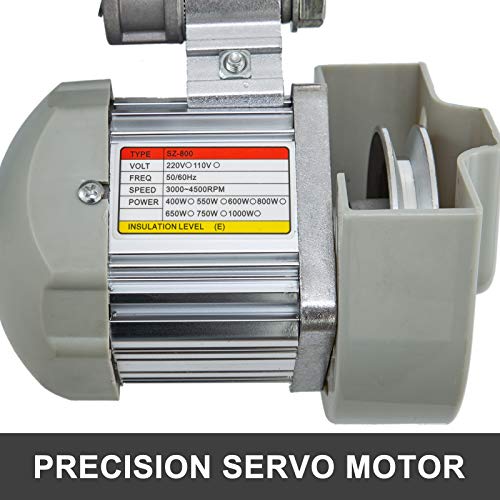 Bisujerro Motor de la Máquina de Coser 220V 550W Servo Motor de Ahorro de Energía sin Escobillas Máquina de Coser Industrial Velocidad Máxima 4500RPM Ahorro de Energía Silencioso y Sensible