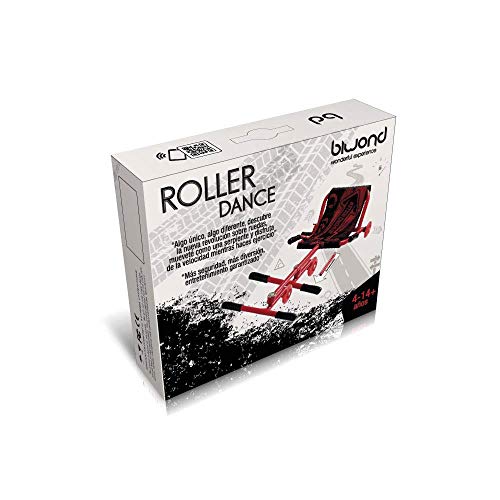 BIWOND Roller Dance (Patinete Infantil sin baterías con 3 Ruedas, Luces LED, Movimientos Zig – Zag, para Niños y Niñas, Material Antideslizante) - Rojo