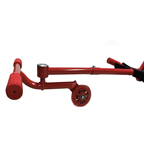 BIWOND Roller Dance (Patinete Infantil sin baterías con 3 Ruedas, Luces LED, Movimientos Zig – Zag, para Niños y Niñas, Material Antideslizante) - Rojo