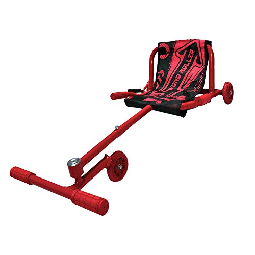 BIWOND Roller Dance (Patinete Infantil sin baterías con 3 Ruedas, Luces LED, Movimientos Zig – Zag, para Niños y Niñas, Material Antideslizante) - Rojo