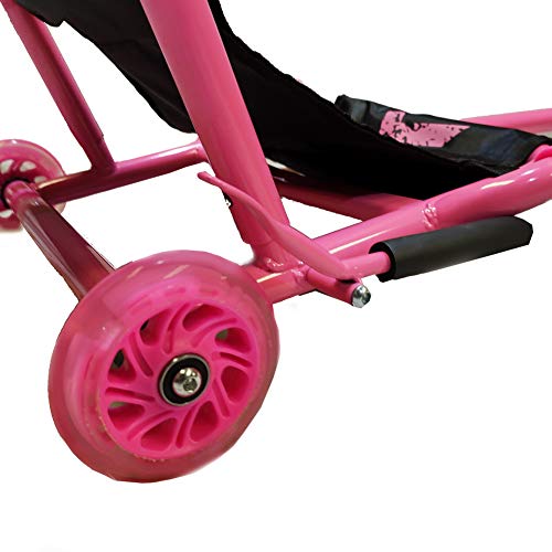 BIWOND Roller Dance (Patinete Infantil sin baterías con 3 Ruedas, Luces LED, Movimientos Zig – Zag, para Niños y Niñas, Material Antideslizante) - Rosa BIWOND Roller Dance (Patinete Infantil sin baterías con 3 Ruedas, Luces LED, Movimientos Zig – Zag, para Niños y Niñas, Material Antideslizante) - Rosa