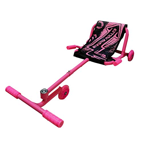 BIWOND Roller Dance (Patinete Infantil sin baterías con 3 Ruedas, Luces LED, Movimientos Zig – Zag, para Niños y Niñas, Material Antideslizante) - Rosa BIWOND Roller Dance (Patinete Infantil sin baterías con 3 Ruedas, Luces LED, Movimientos Zig – Zag, para Niños y Niñas, Material Antideslizante) - Rosa
