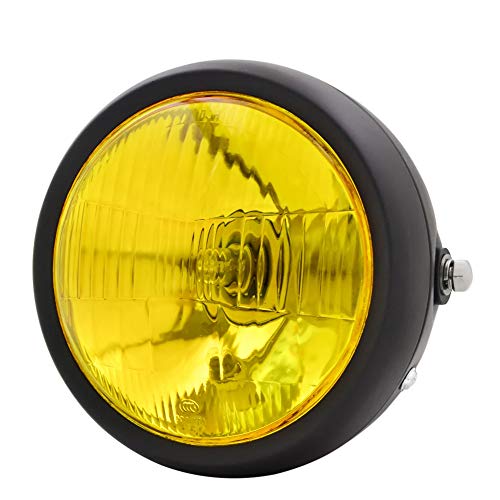 BJ Global Faro LED para motocicleta, compatible con Cafe Racer, Bobber y Touring, 16,5 cm