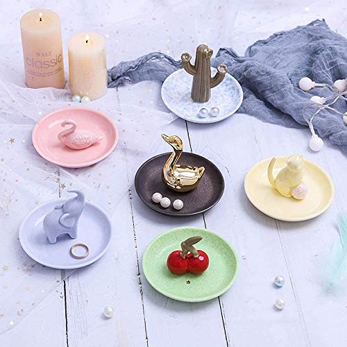 Bjimn Cerámica rinoceronte porcelana baratijas trinket plato tenedor navidad decoración ornamento moneda llave pendientes pendientes pulseras anillo placas de almacenamiento casero decoración ornament Bjimn Cerámica rinoceronte porcelana baratijas trinket plato tenedor navidad decoración ornamento moneda llave pendientes pendientes pulseras anillo placas de almacenamiento casero decoración ornament