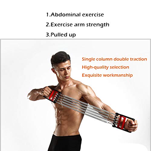 BKAUK Expansor muscular pectoral de los hombres de tensión extractor de fitness resorte de acero ejercicio de resistencia muscular banda multifunción de tracción fuerza de agarre ejercitador de brazo