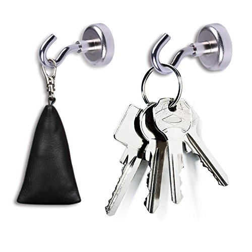 Bkinsety Pack de 12 Gancho Magnético ,Super fuerte Neodimio Gancho Magnético 5.5 kg de Fuerza 16mm de Diámetro Bkinsety Pack de 12 Gancho Magnético ,Super fuerte Neodimio Gancho Magnético 5.5 kg de Fuerza 16mm de Diámetro