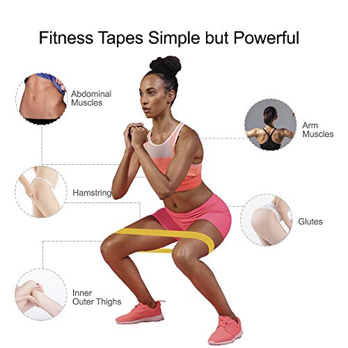 BKSDMAN Gomas elásticas musculacion Bandas elasticas Cintas elasticas Fitness 5 Tipos de Fuerza adecuados para la construcción Muscular Pilates Yoga BKSDMAN Gomas elásticas musculacion Bandas elasticas Cintas elasticas Fitness 5 Tipos de Fuerza adecuados para la construcción Muscular Pilates Yoga