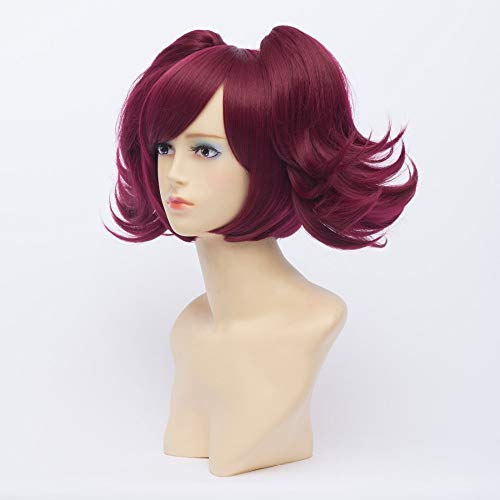 Black Butler Merlin Wine Red Short Cosplay peluca pelo sintético Peruca disfraz de Halloween pelucas de cola de caballo para mujeres Black Butler Merlin Wine Red Short Cosplay peluca pelo sintético Peruca disfraz de Halloween pelucas de cola de caballo para mujeres