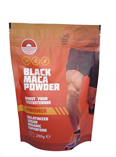 Black Maca Powder Gelatinizada 250G | Suplemento Natural para Testosterona | Mejora el rendimiento atletico | Maca negra gelatinizada ecológica