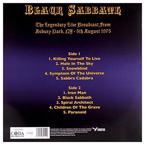 BLACK SABBATH - MASTERS OF THE GRAVE: LIMITED EDITION ON PURPLE VINYL BLACK SABBATH - MASTERS OF THE GRAVE: LIMITED EDITION ON PURPLE VINYL